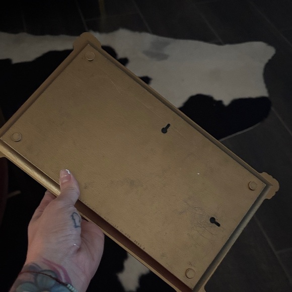 Gold Framed Rectangular Mirror - Picture 2 of 3